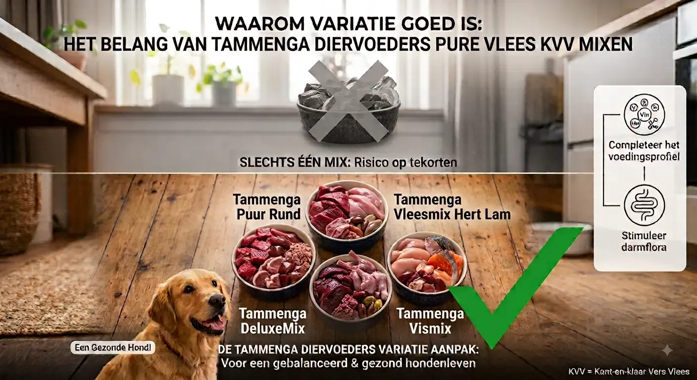 Infographic over het belang van variatie met Tammenga KVV-mixen